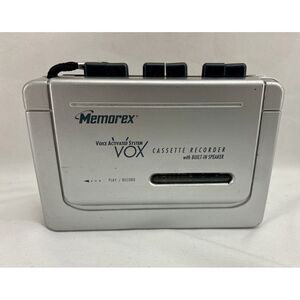 Memorex MB1055 Voice Activated Cassette Recorder Built-In Speaker Tested‎